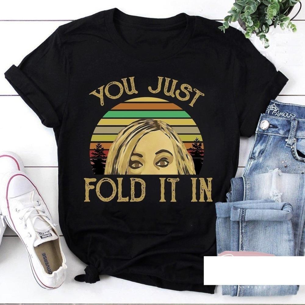 Schitts Creek You Just Fold It In Sunset Humor T-Shirt